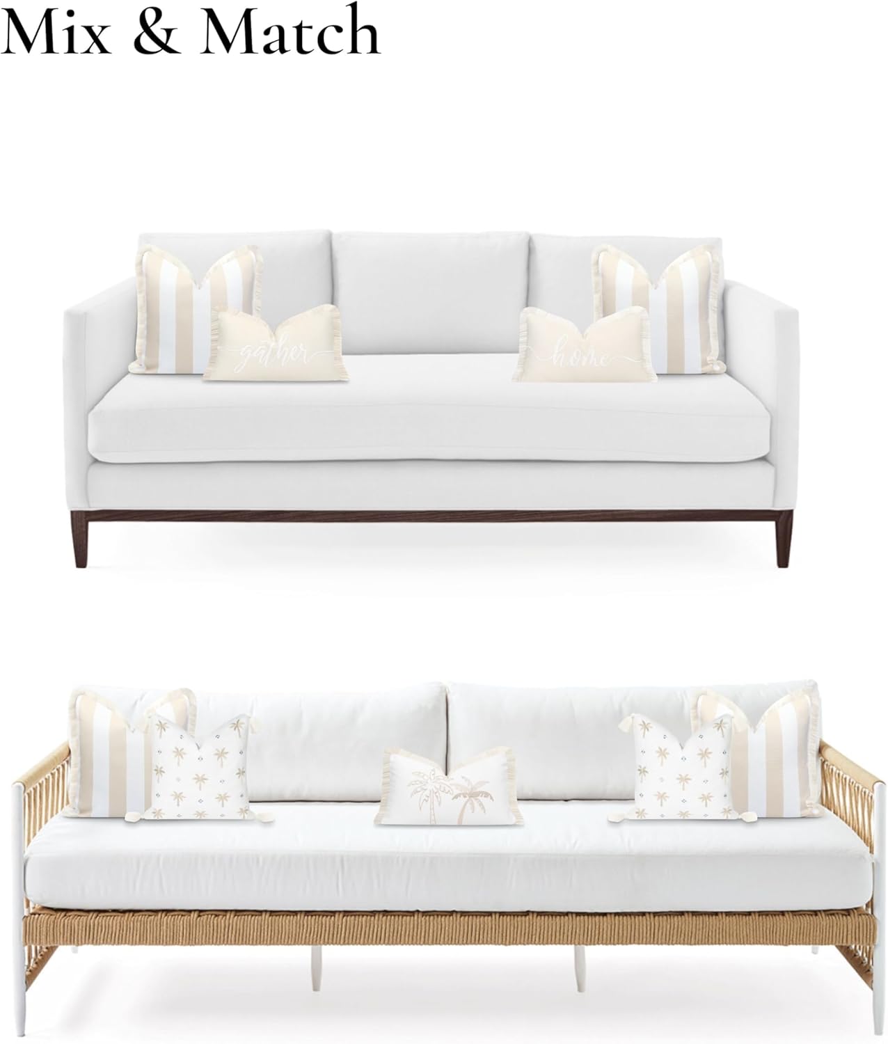 Hofdeco Premium Funda de almohada otoñal para patio interior y exterior, 20 x 20 pulgadas, repelente al agua para patio trasero, sofá, flecos de