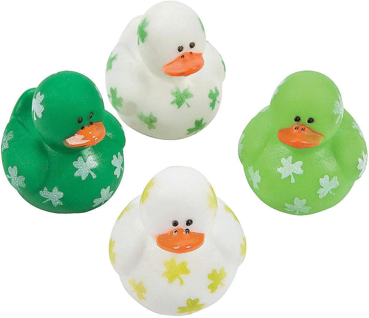 Dos docenas (24) de patitos de goma de fiesta irlandesa de San Patricio