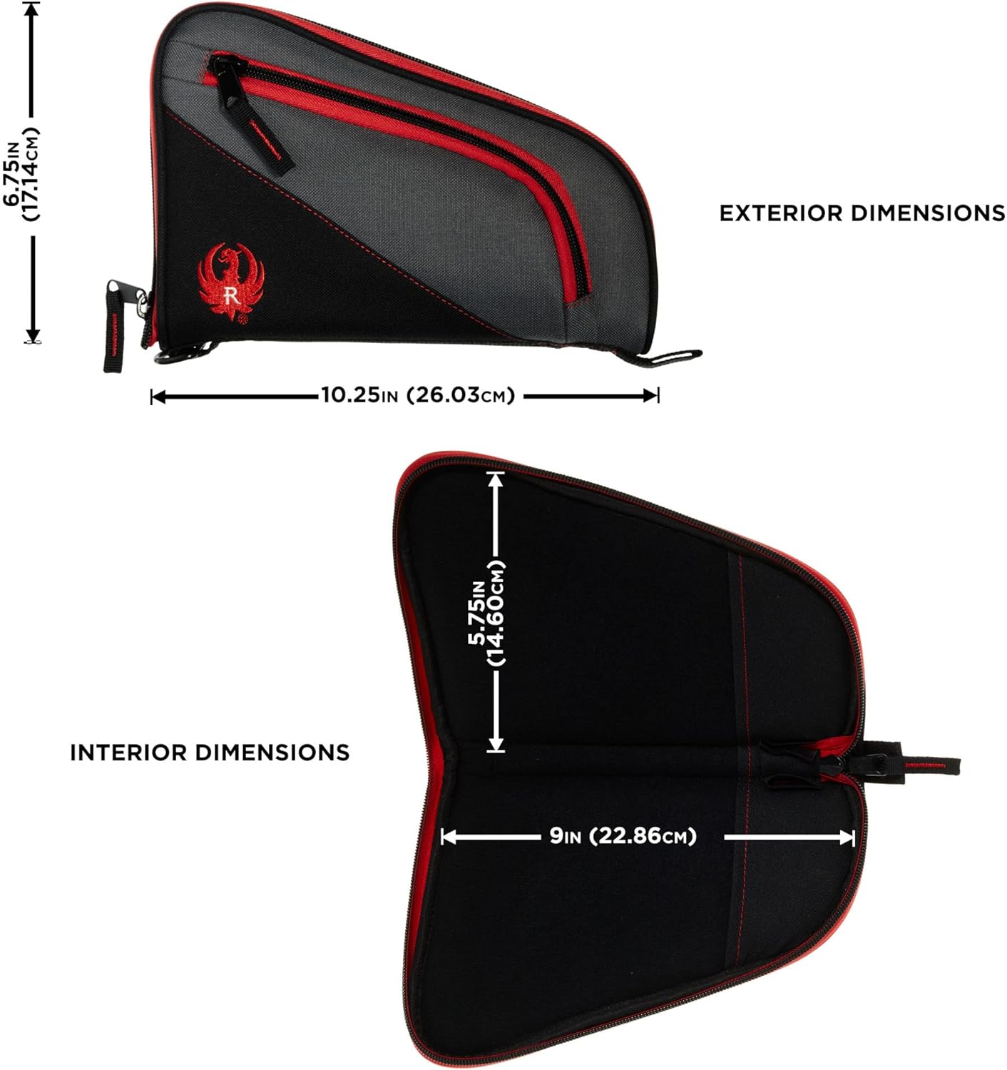 Company Ruger Tucson – Funda para pistola  Se adapta a la mayoría de cargadores automáticos y revólveres con longitudes Barel de hasta 4 y 2