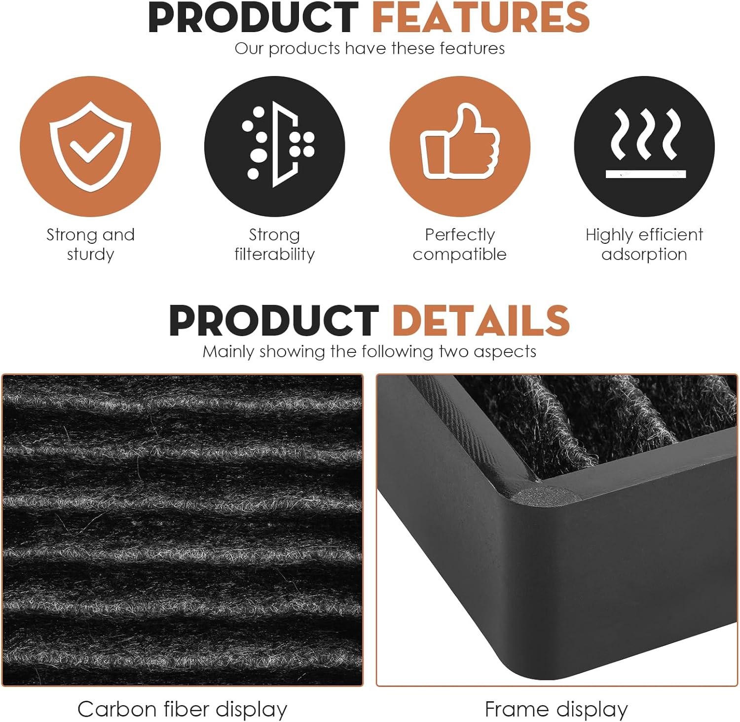 Filtro de carbón de repuesto para microondas LG LMV1650ST LMV1650SW LMV2031BD, LMV2031SB LMV2053SB LMV2053ST MV2047AQL MV2045ATS LG repuesto para