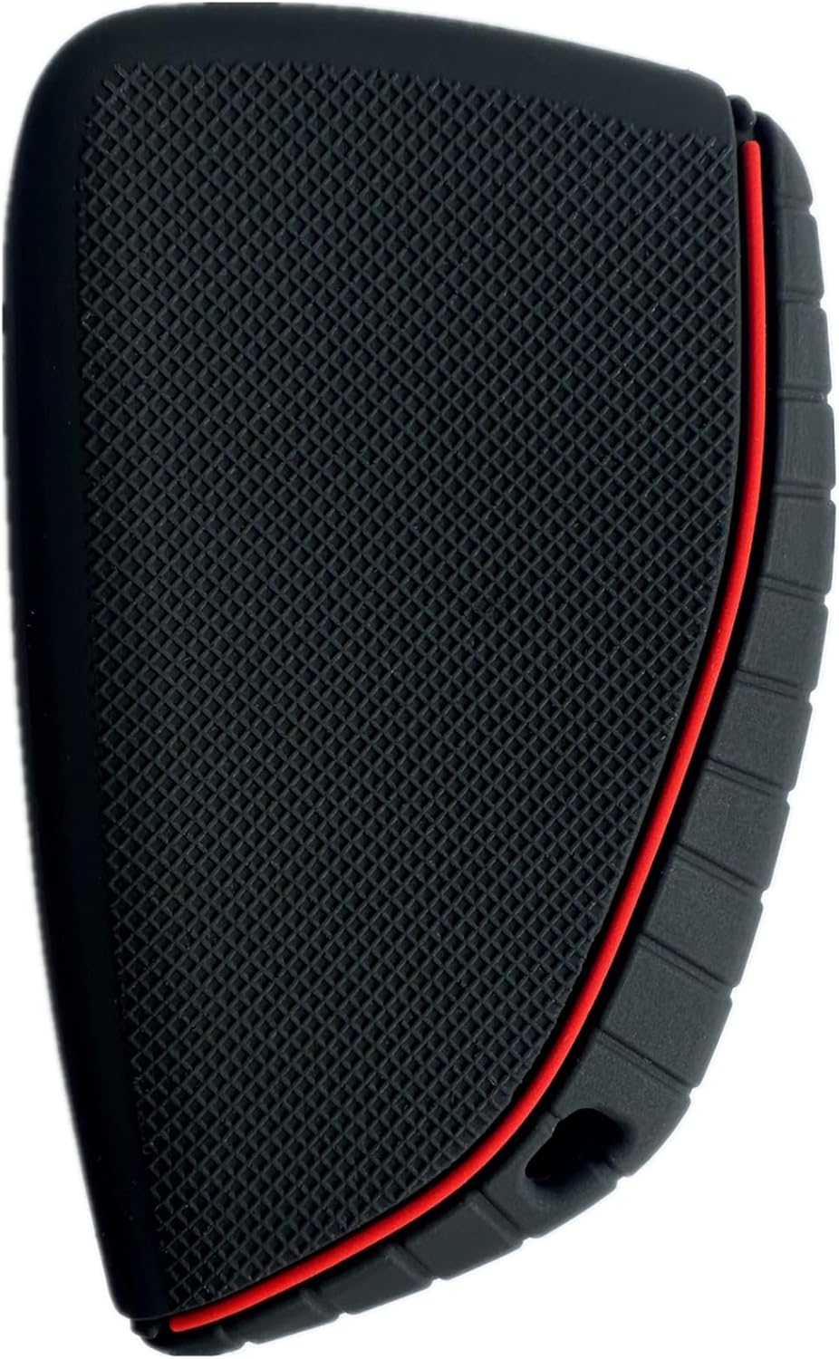 KAWIHEN Funda de silicona para llavero compatible con Chevrolet Silverado 1500 GMC Sierra 1500 2022 2023 2024 (negro con botones blancos)