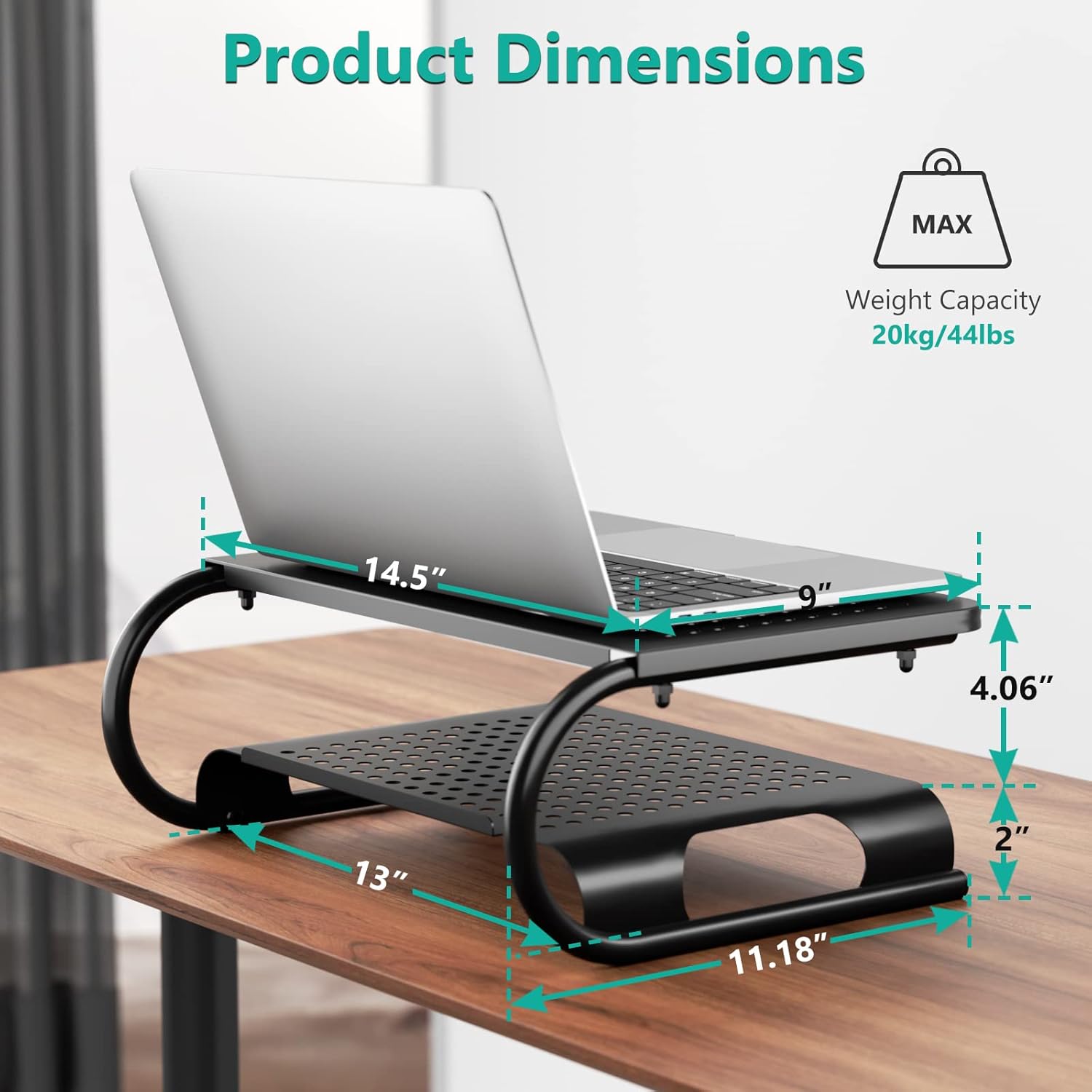 WALI Bundles-Soporte elevador para monitor y soporte elevador de escritorio para computadora