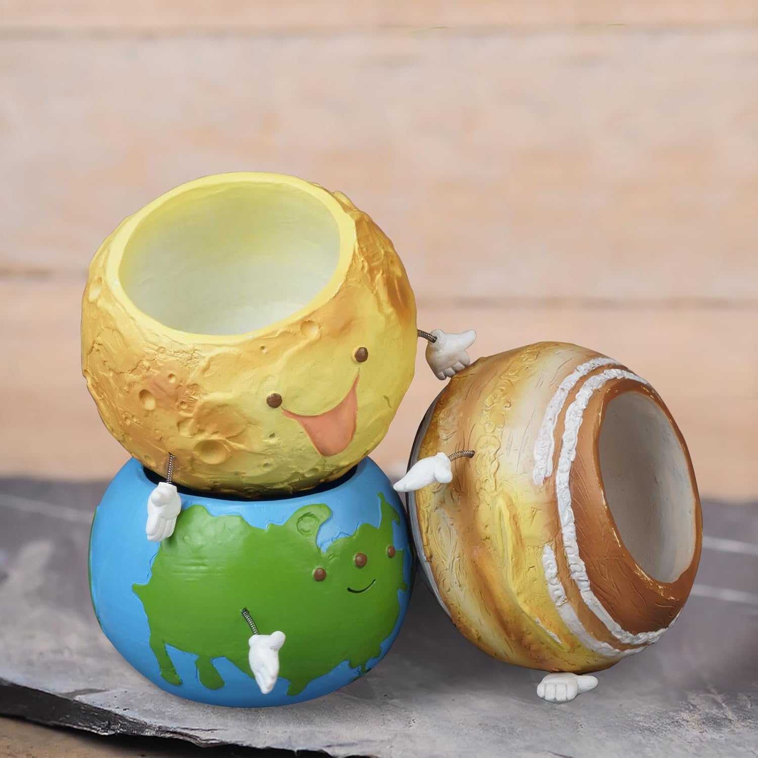 Cinf Macetas de resina en forma de muñeca de jardín de plantas verdes bonitas macetas encantadoras macetas para bolígrafo, maceta decorativa moderna