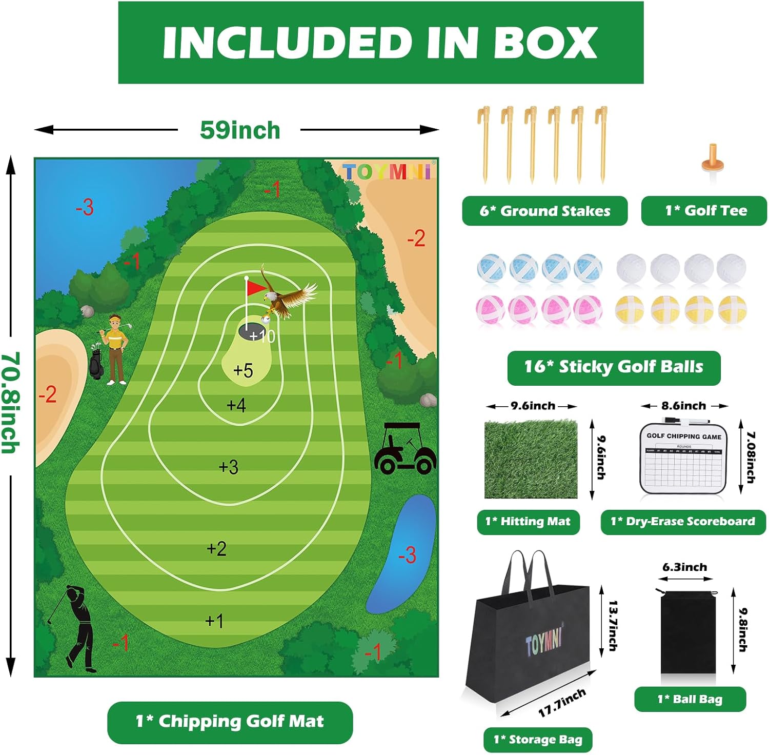 Alfombrilla de juego de astillado de golf, tapetes de práctica de golf para interiores y exteriores, juegos para adultos y familia, juego de golf