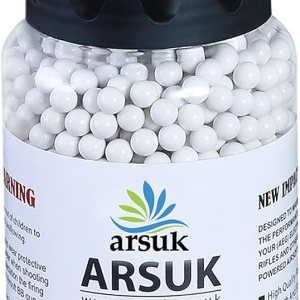 ARSUK Airsoft BB Pellets de 0.236in BBS 0.01oz – Munición de paintball de alta calidad para cargador Airsoft, contenido 1000, 2000, 5000, 10000 balas ARSUK Airsoft BB Pellets de 0.236in BBS 0.01oz – Munición de paintball de alta calidad para cargador Airsoft, contenido 1000, 2000, 5000, 10000 balas