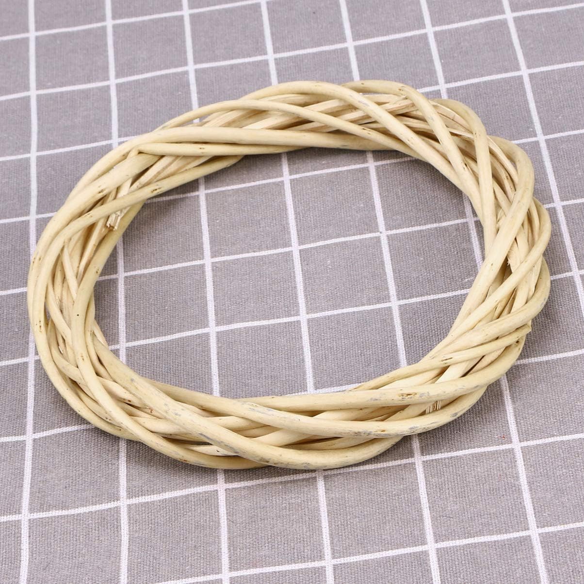 ULTNICE Coronas de vid, ramas de vid, corona de ratán de Navidad, ramita decorativa de madera para decoración de manualidades, decoración de puerta,