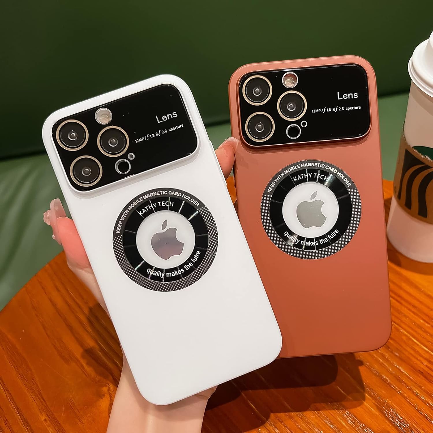 Funda para iPhone 11 de 6.1 pulgadas 2019, diseño de ventana grande, PC duro integrado de lujo protector de lente de cámara de protección completa