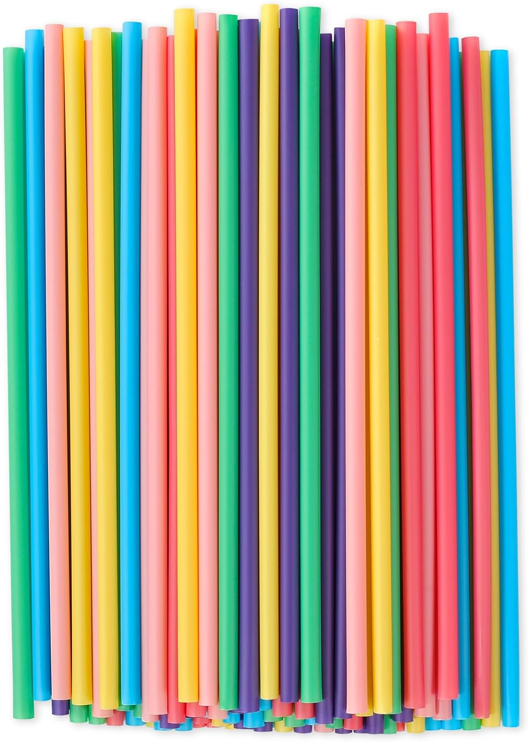 Pajitas coloridas desechables biodegradables compostables  Pajitas de ácido poliláctico a base de plantas para jugo, café, cóctel, bebidas frías