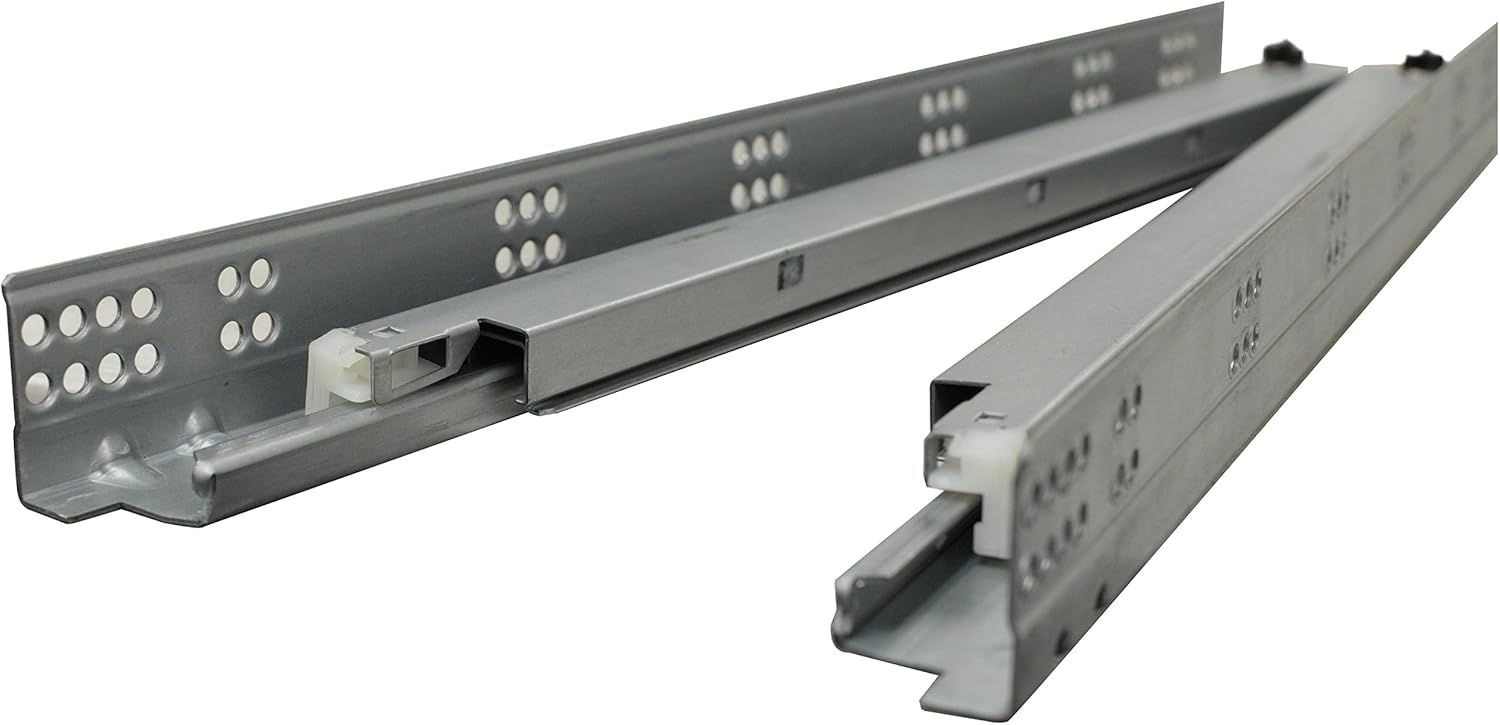 Silverline SFUS – Armario de extensión completa de 18 pulgadas con cierre suave y 6 pares de disparadores de zinc