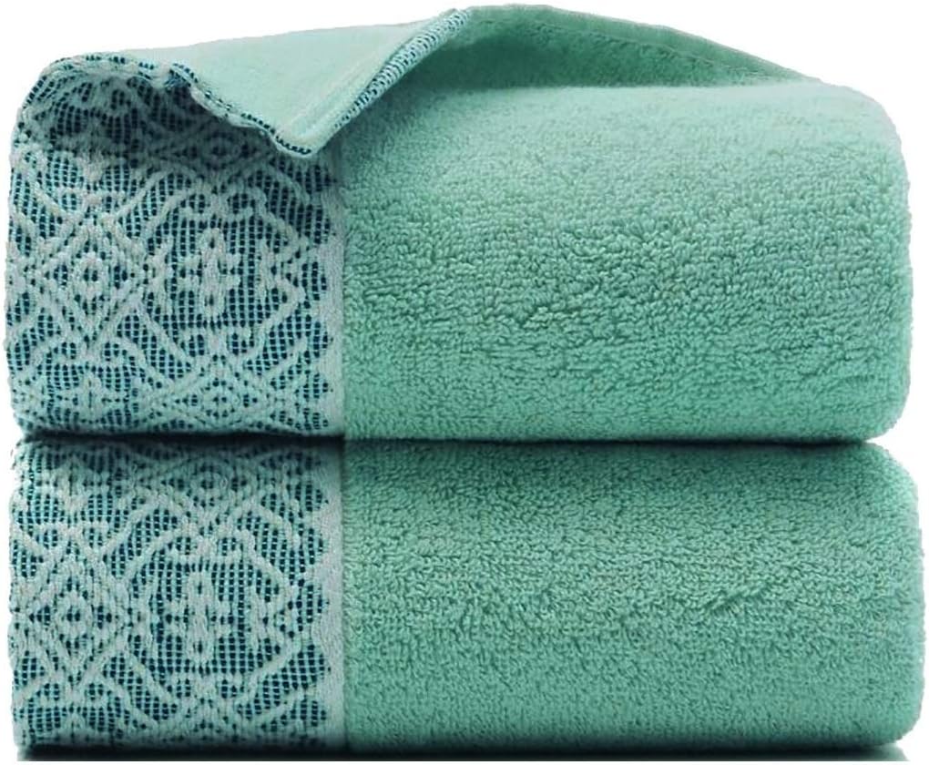 Paquete de 2 toallas de mano, de algodón, toallas 100% algodón para el rostro, toalla suave duradera y altamente absorbente para baño, de lujo, de