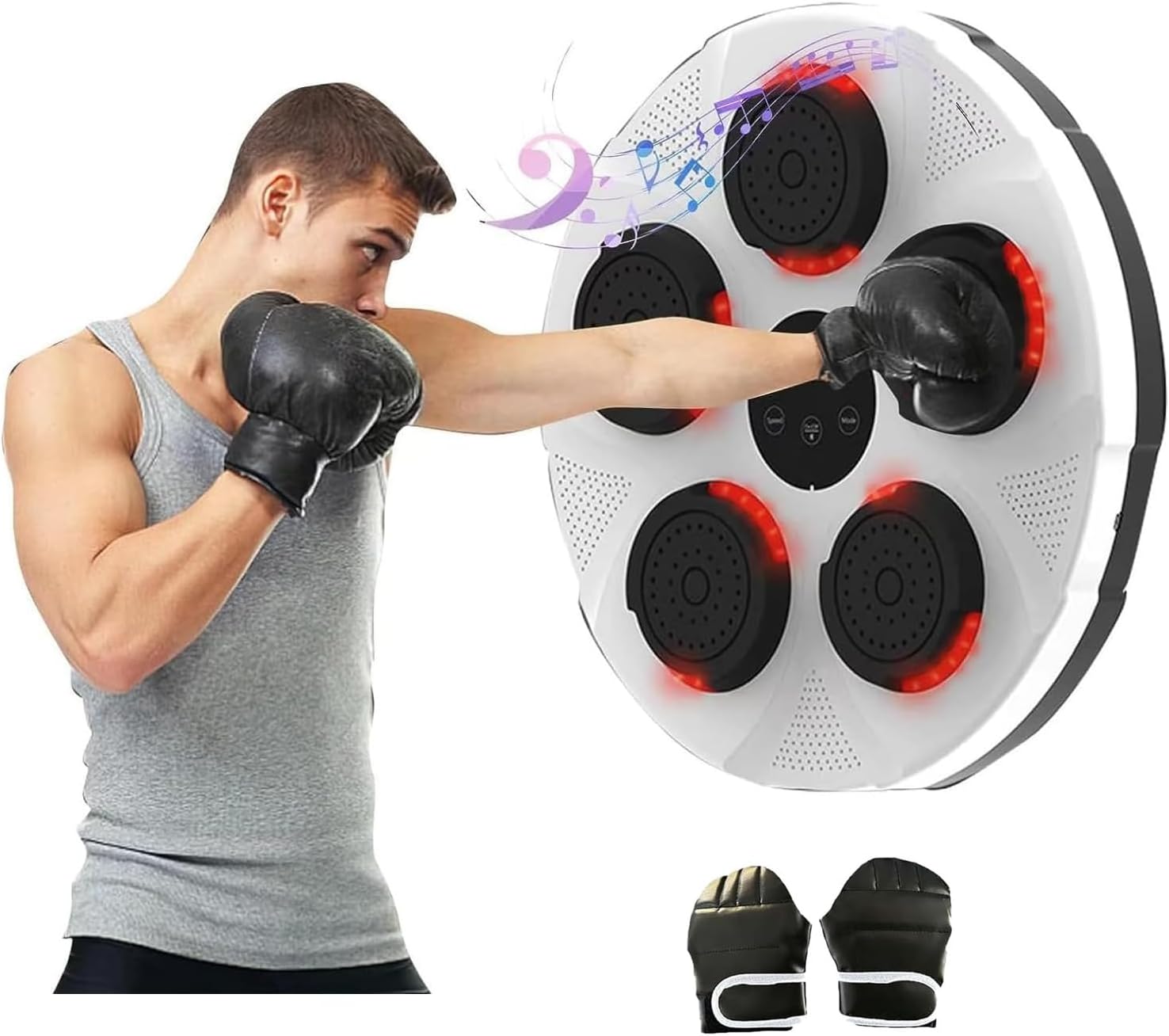 Máquina de boxeo de música para el hogar, montaje en pared, boxeador de música, enfoque inteligente electrónico, entrenamiento de agilidad, boxeo