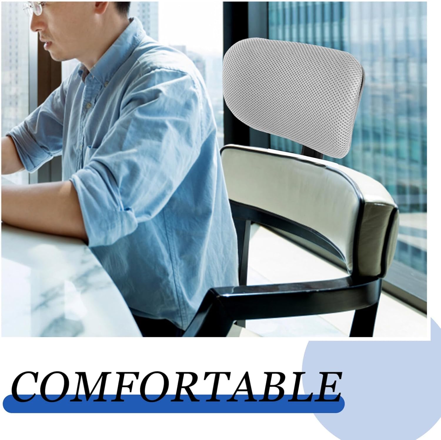 Homoyoyo Silla de oficina reposacabezas universal accesorio para el cuello cojín de clip en la protección del cuello almohada reposacabezas para
