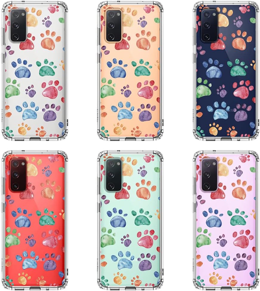 MOSNOVO Funda diseñada para Galaxy S20 FE, protección contra caídas de grado militar de 6.6 pies, funda transparente a prueba de golpes para Samsung