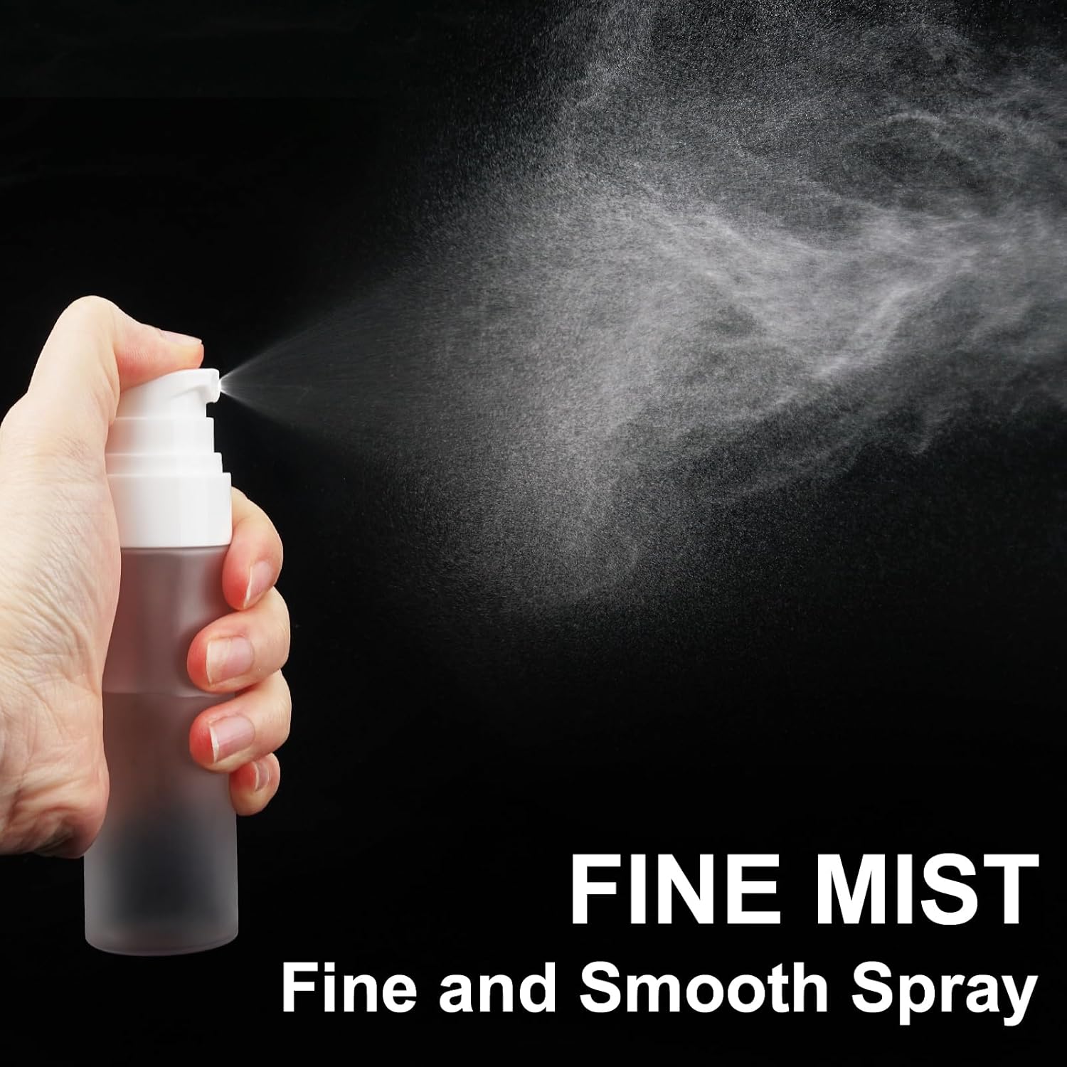 Botella pulverizadora de niebla fina de 2 oz2.0 fl oz, paquete de 3 botellas de plástico para aplicar maquillaje, aprobadas por la TSA, botellas