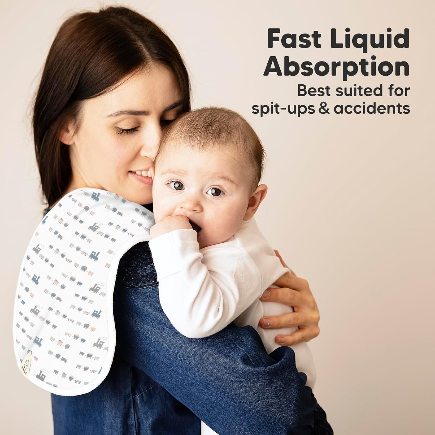 Paños orgánicos para eructos para bebés, niños y niñas, paquete de 5 paños para eructos ultra absorbentes, ropa para eructos, toalla para recién