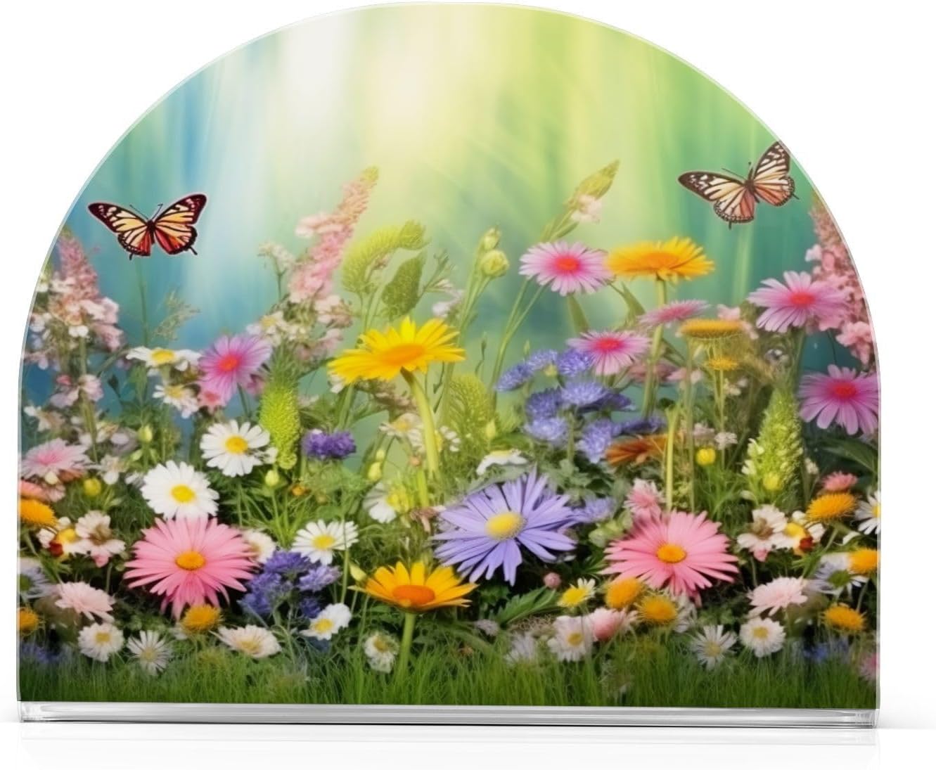 Servilleteros de mariposa de primavera para mesas, servilleteros de acrílico transparente para servilleteros de cóctel para cocina, restaurante,
