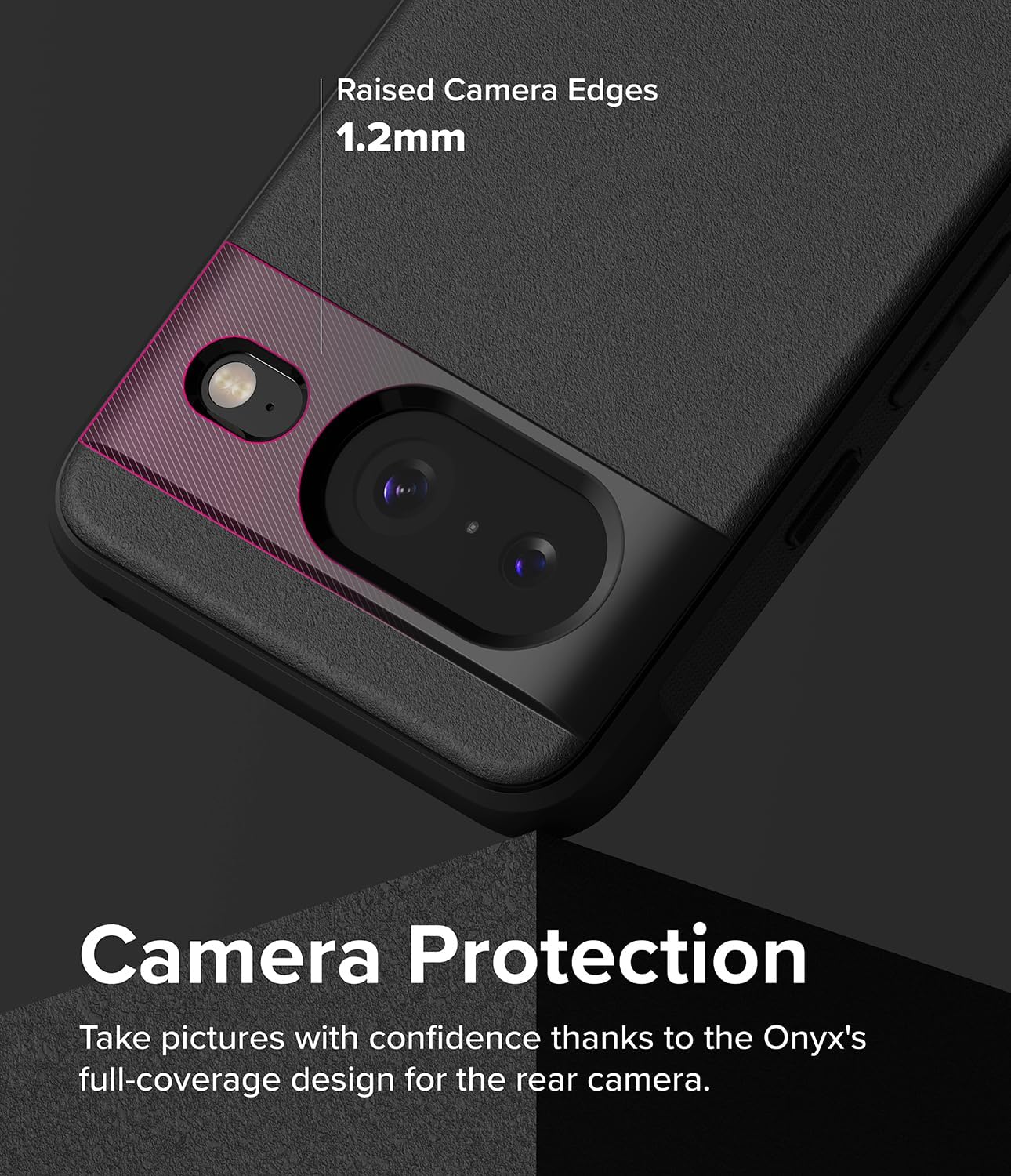 Ringke Onyx Se siente bien en la mano Compatible con Google Pixel 8, tecnología antihuellas que evita manchas grasas, agarre mejorado