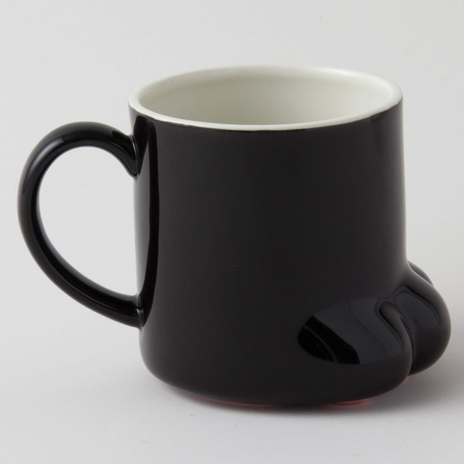 Sunart SAN2235-1 Lindo Vajilla, Paw in Cat, Taza de gato negro, 8.8 fl oz (250 cc), Negro