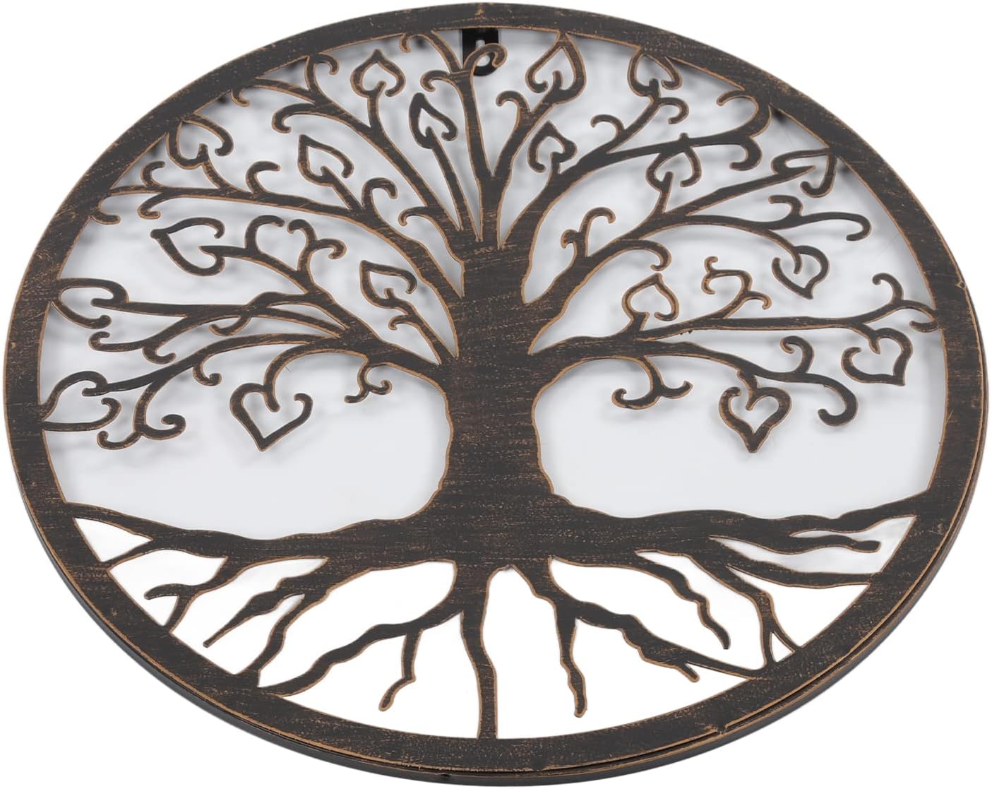 Decoración de pared de árbol, árbol de pared de metal con forma de árbol para oficina para sala de estar para dormitorio