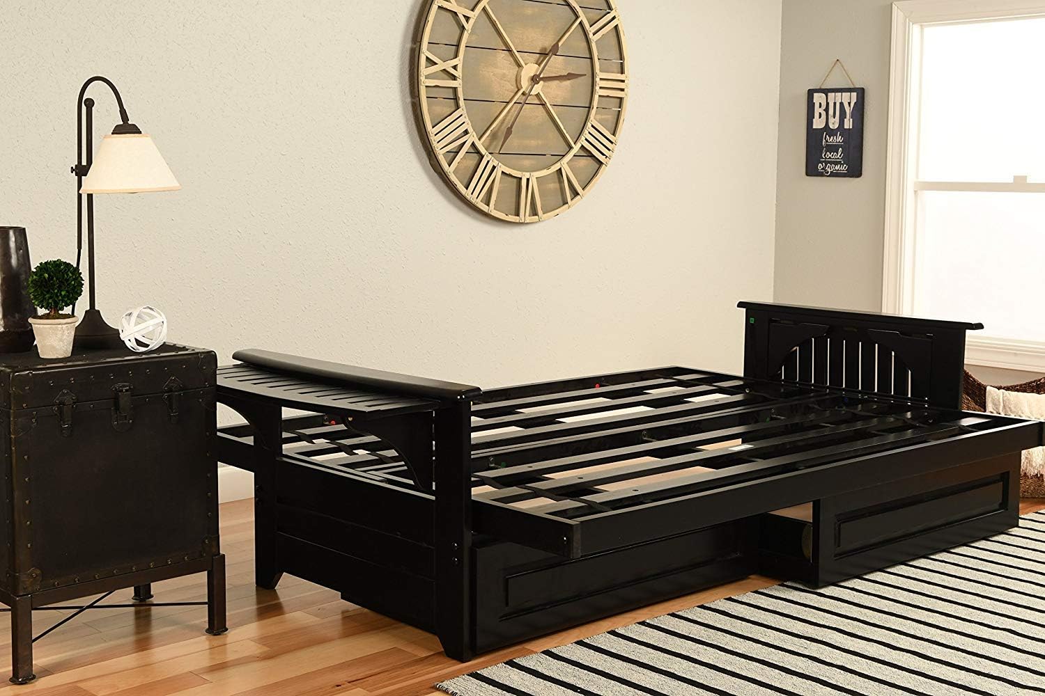 Kodiak Furniture Phoenix – Juego de futón, Madera, Colchón Marmont Thunder