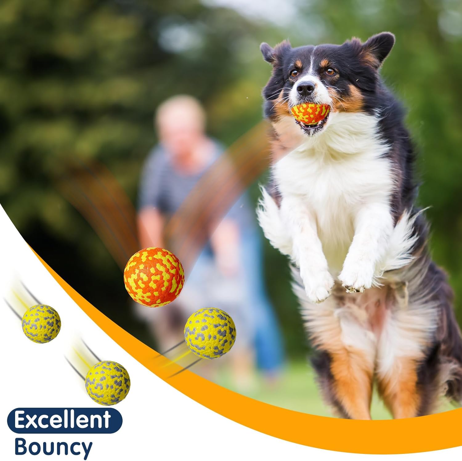 Paquete de 10 pelotas para perros para masticadores agresivos de 2.5 pulgadas, pelota de tenis interactiva para perros, juguetes resistentes para