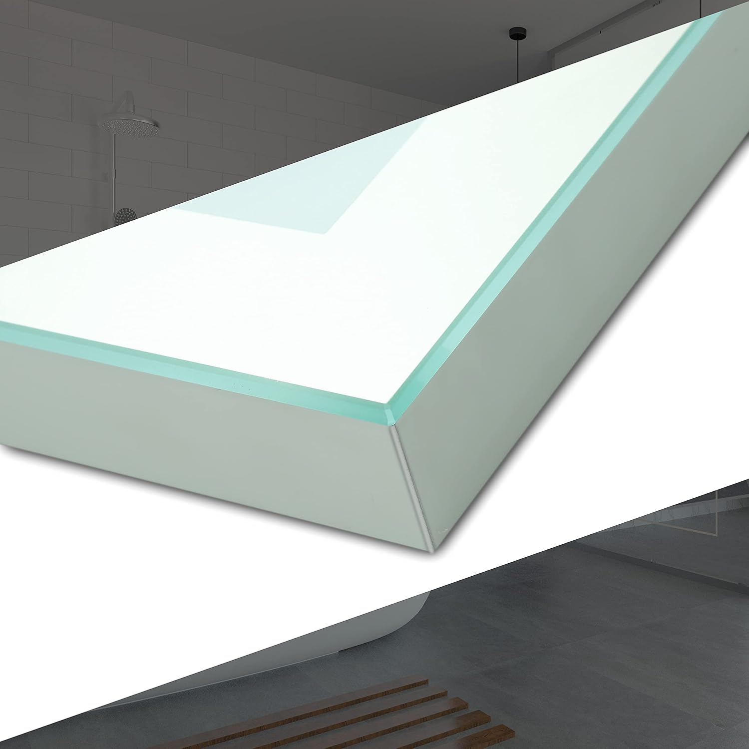 CFYLO Espejo de baño LED de 36 x 18 pulgadas, espejo de baño con luces, espejo LED para baño, espejo de baño iluminado, espejo de baño con luz