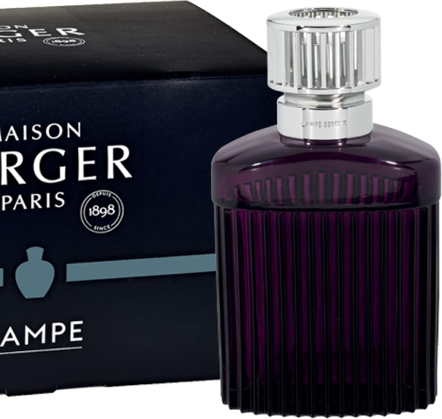 MAISON BERGER – Lampe Berger Model Alpha – Difusor de lámpara de fragancia para el hogar – 6.7×3.7×2.2 pulgadas (ciruela)