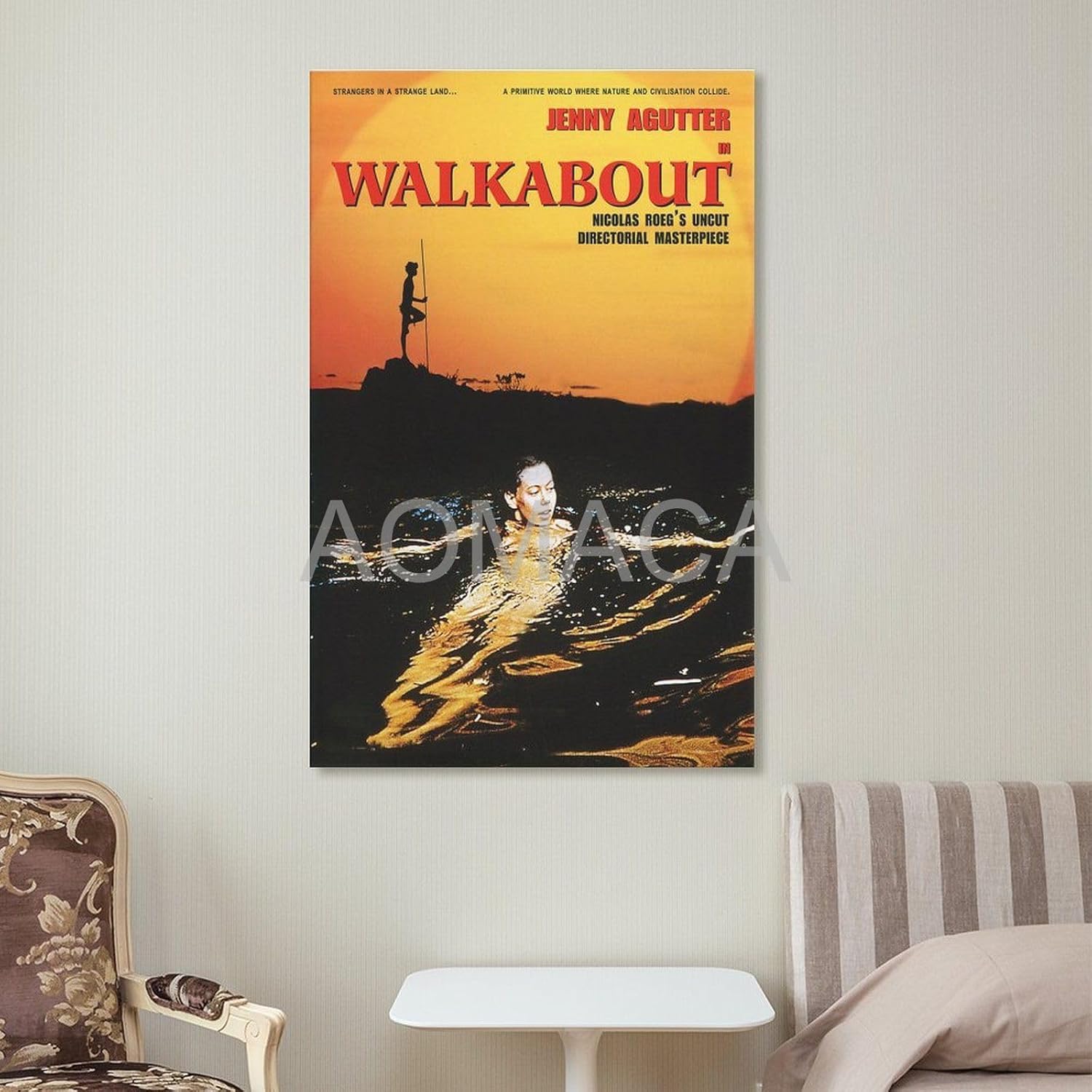 Póster de película Walkabout 2 lienzos, pintura de pared, póster para dormitorio, sala de estar, decoración de 12 x 18 pulgadas (11.8 x 17.7 in)