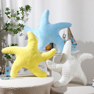 Almohada de estrella de mar de playa con estrellas de mar de 20 pulgadas, diseño de estrella de mar, animal de peluche lindo de felpa para Almohada de estrella de mar de playa con estrellas de mar de 20 pulgadas, diseño de estrella de mar, animal de peluche lindo de felpa para