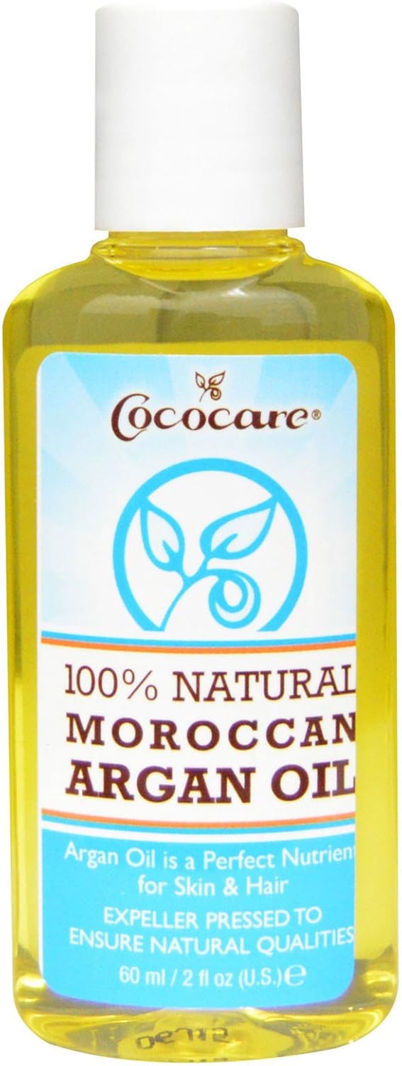 Cococare, Aceite de argán marroquí 100% natural, 2 fl oz (2.0 fl oz) – 2 piezas