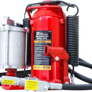 BIG RED Gato hidráulico para botella de automóvil de aire neumático soldado Torin de 20 toneladas (40,000 libras) con bomba de aleación de aluminio BIG RED Gato hidráulico para botella de automóvil de aire neumático soldado Torin de 20 toneladas (40,000 libras) con bomba de aleación de aluminio