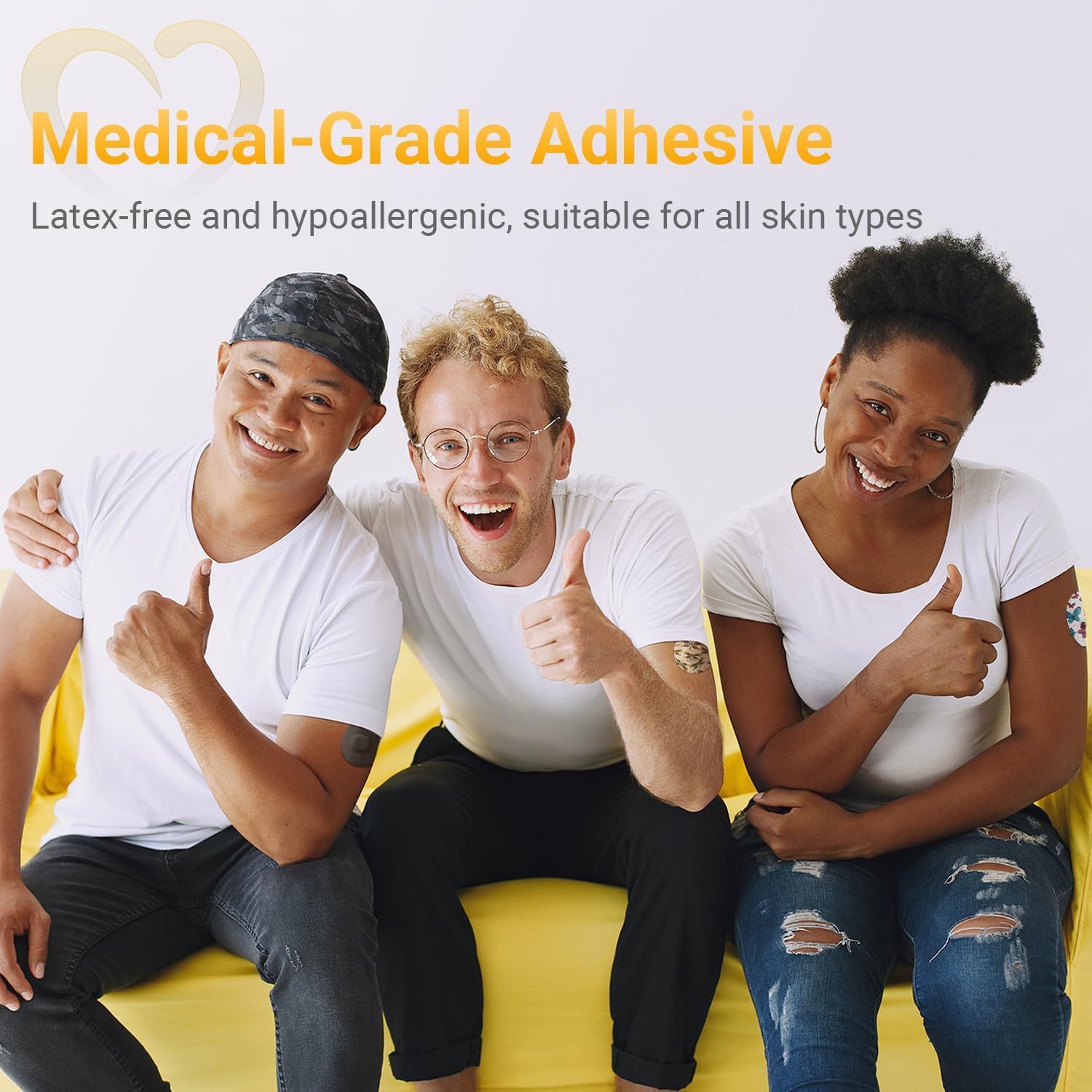 Parches adhesivos Dexcom G7 (paquete de 10) – A prueba de golpes con tapa dura, impermeable, transpirable, adhesivo médico, protección CGM de 10