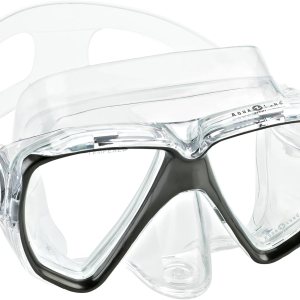 Aqua Lung Máscara de esnórquel de doble lente de vidrio templado, ideal para buceo y esnórquel máscara de viaje Aqua Lung Máscara de esnórquel de doble lente de vidrio templado, ideal para buceo y esnórquel máscara de viaje