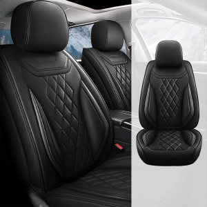 Fundas de asiento para Chevrolet Aveo 2005-2011, funda de asiento de automóvil de cuero impermeable, suave y transpirable, accesorios interiores de Fundas de asiento para Chevrolet Aveo 2005-2011, funda de asiento de automóvil de cuero impermeable, suave y transpirable, accesorios interiores de
