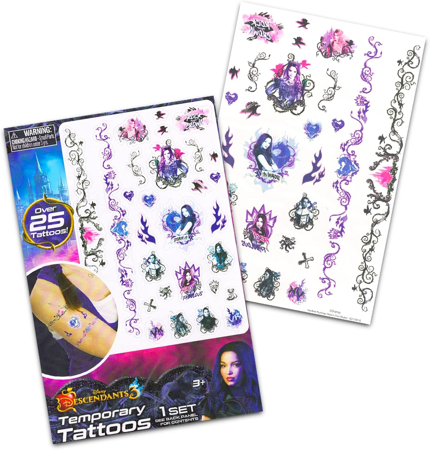 Disney Juego de muñecas Zombies para niñas, paquete con 2 muñecas Disney Zombies 3 con tatuajes Zed y Addison Plus para niños  Disney Zombies Toys