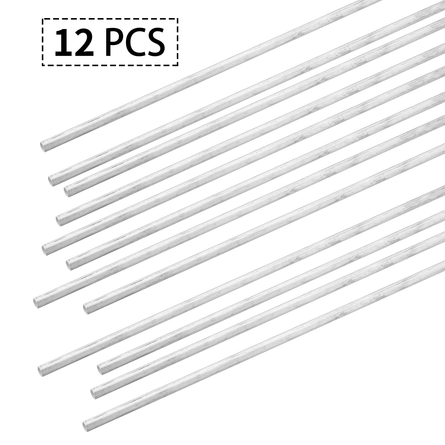 12 piezasVarilla redonda de aluminio de 14 pulgadas de diámetro de 12 pulgadas de largo 6061 Varilla de aluminio 6061, CNC, materia prima de