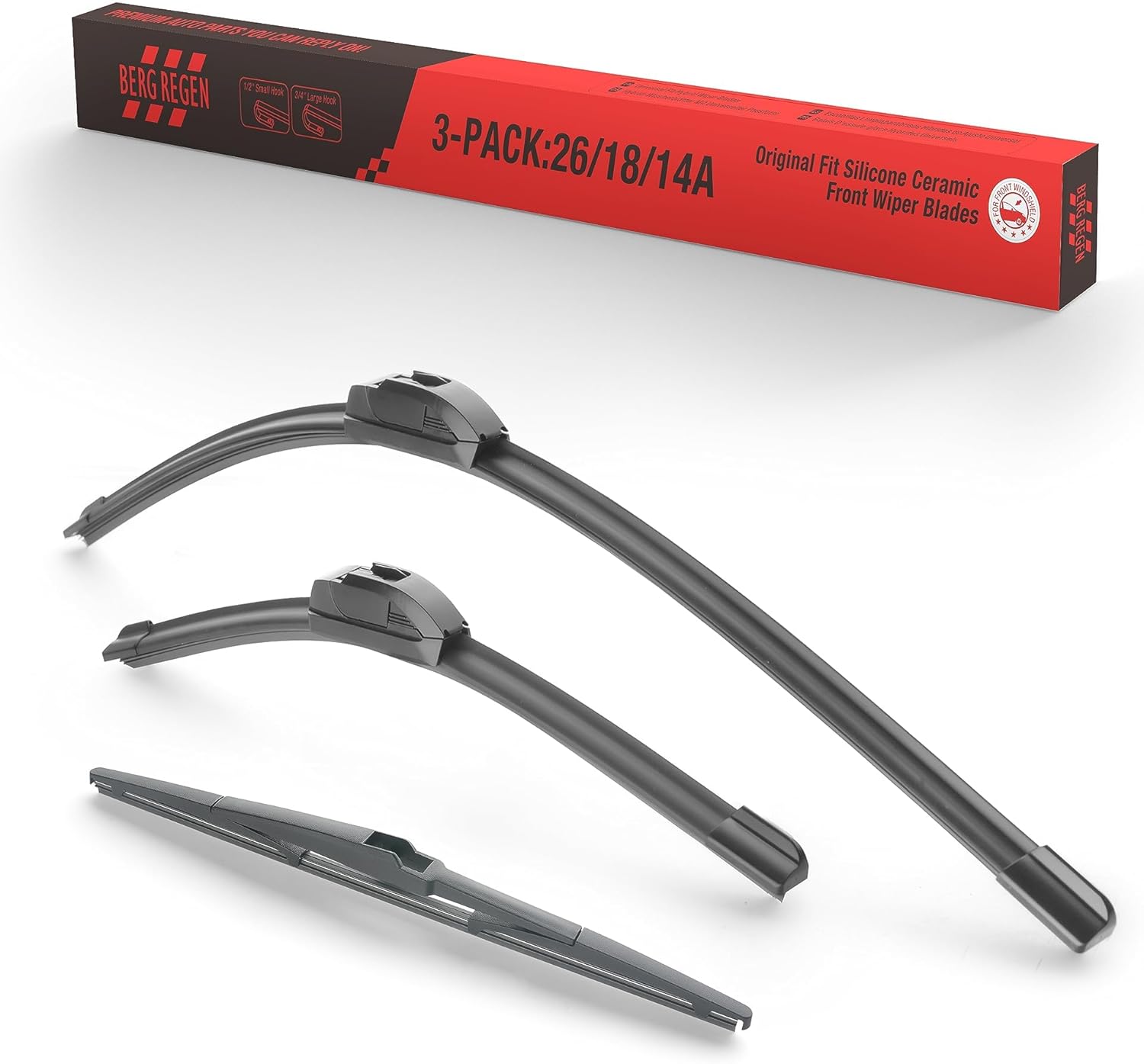 Juego de limpiaparabrisas de silicona de 26, 18 y 14 pulgadas, repuesto para Jeep Cherokee 2021, 2020, 2019, 2018, 2017, 2015, 2014 y más