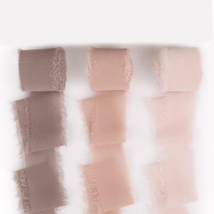 Cintas de tela de gasa con flecos, 3 rollos de 1.5 pulgadas x 5 yardas, juego de cintas de seda suaves hechas a mano para ramos de flores de novia, Cintas de tela de gasa con flecos, 3 rollos de 1.5 pulgadas x 5 yardas, juego de cintas de seda suaves hechas a mano para ramos de flores de novia,