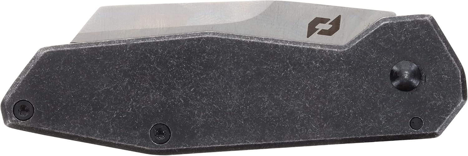 Schrade Carpeta Slyte clase beta 7.5 pulgadas con hoja de acero D2 de 3 pulgadas con mango de acero inoxidable para EDC
