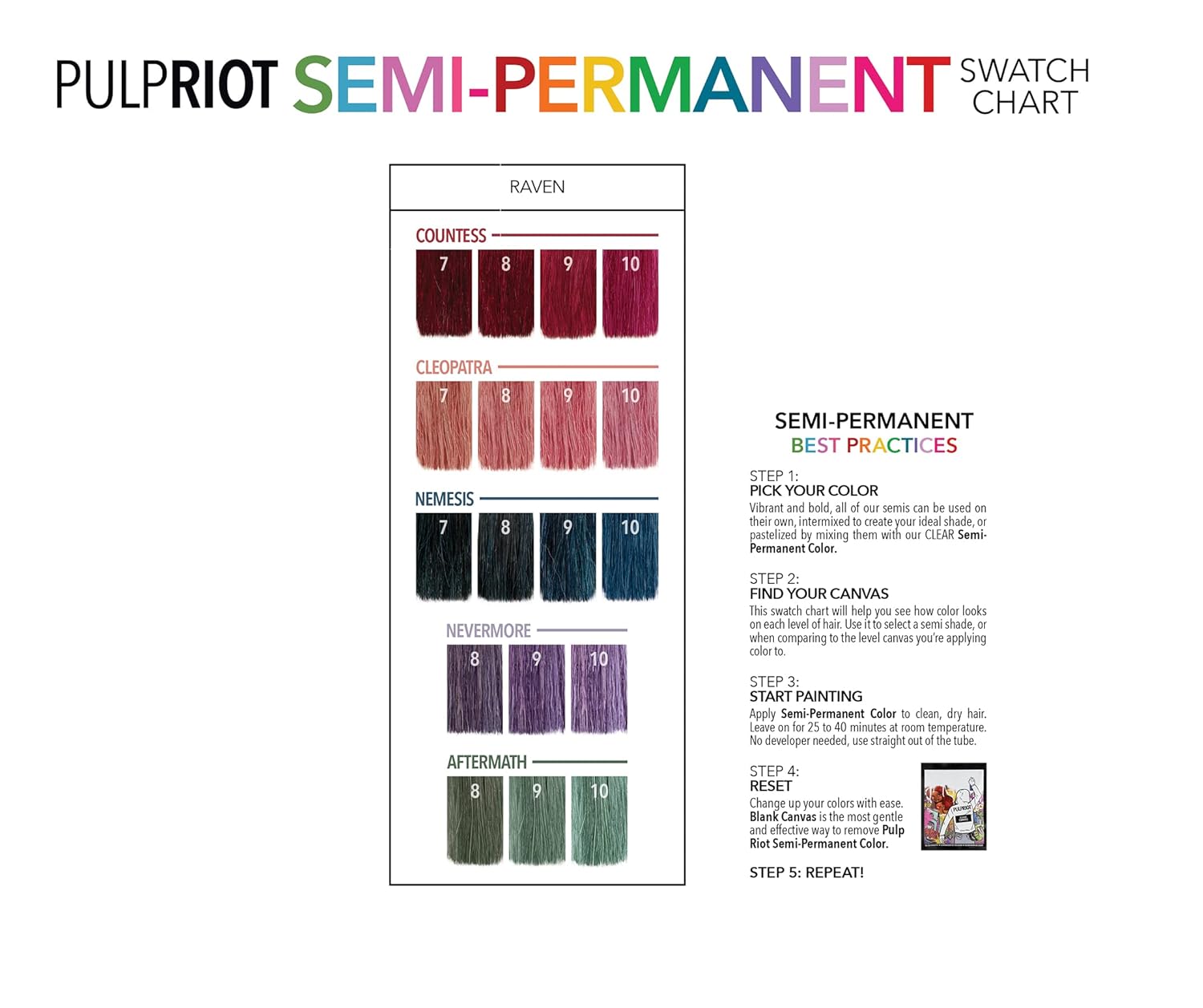 Pulp Riot Color de cabello semipermanente de 4 onzas, Countess