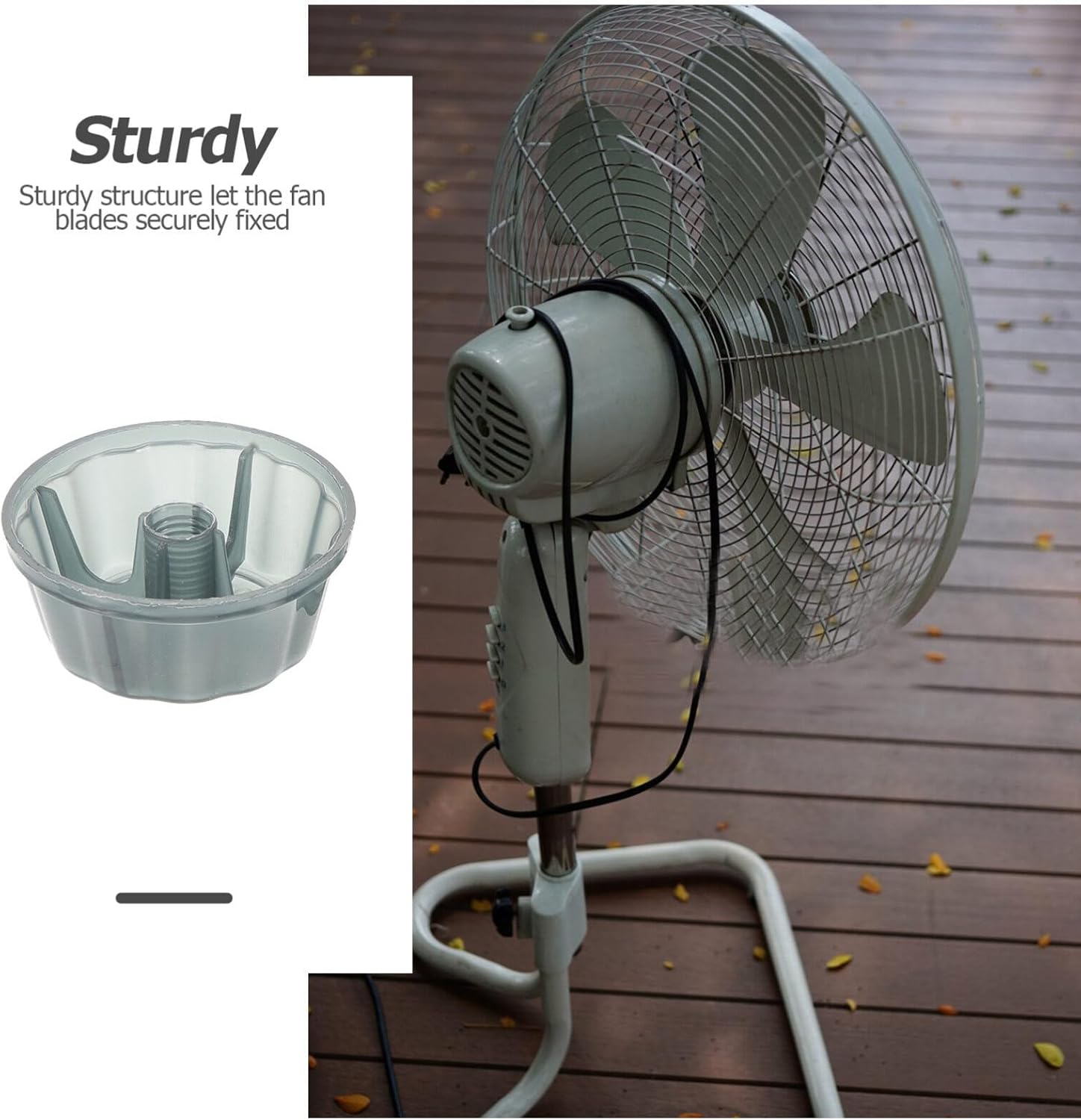 Angoily 5 piezas de cubiertas de tuerca de ventilador de plástico cubierta de tuerca de ventilador de mesa de repuesto para mesa de pie pedestal