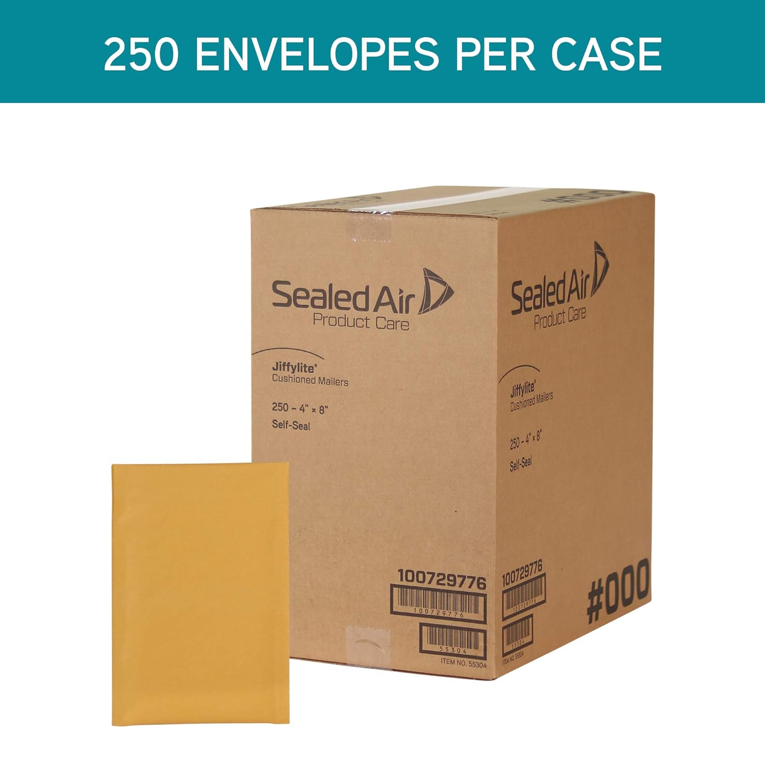 “Sealed Air Superior Sobre, 4 x 8 (55304)”, manila