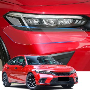 LUNQIN Película protectora de faros delanteros de automóvil para Honda Civic 2022-2024 de 11 generación, accesorios de automóvil, decoración LUNQIN Película protectora de faros delanteros de automóvil para Honda Civic 2022-2024 de 11 generación, accesorios de automóvil, decoración