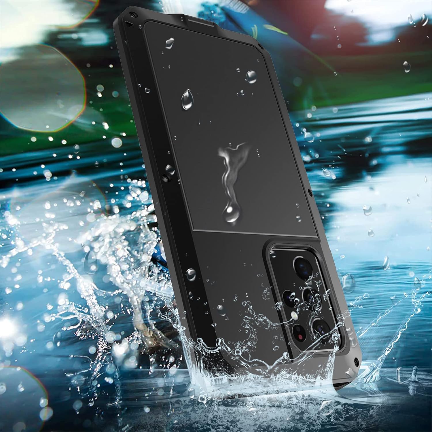 KVIBEO Funda para Samsung Galaxy S23 UltraS23 PlusS23, compatible con funda de carga inalámbrica, protector de pantalla integrado, grado militar, a