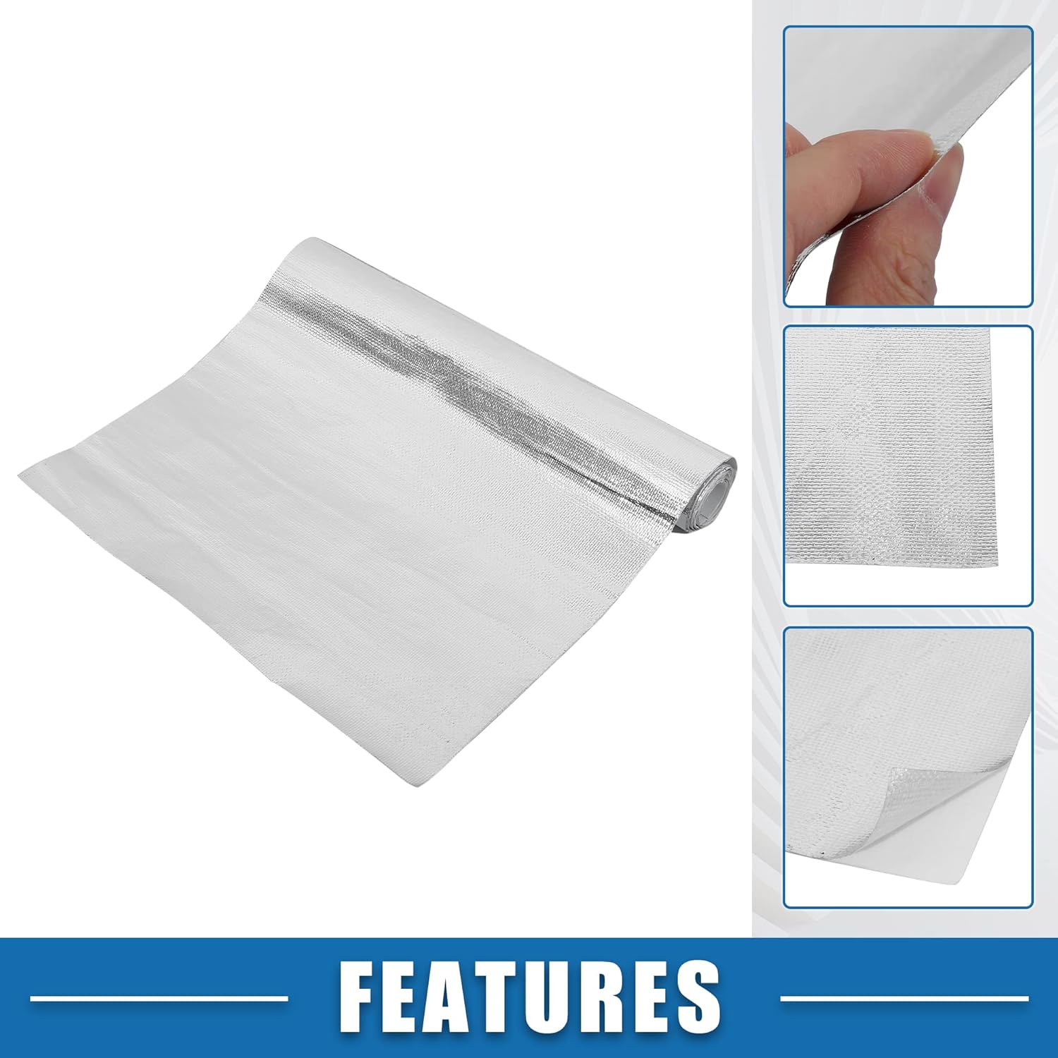 Funda protectora térmica para automóvil, protección contra el calor extremo, 24 x 48 pulgadas, cubierta térmica aluminizada