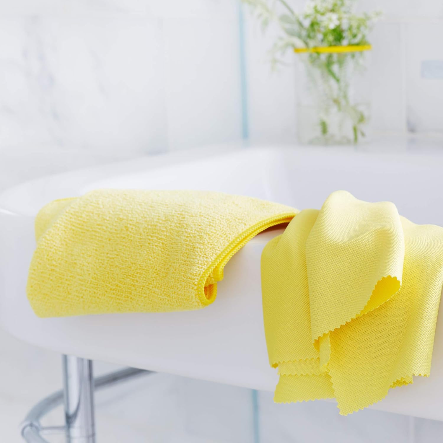 E-Cloth Kit de limpieza de baño, paño de limpieza de microfibra de alta calidad, limpiador ideal para baño, ducha y bañera, lavable y reutilizable,