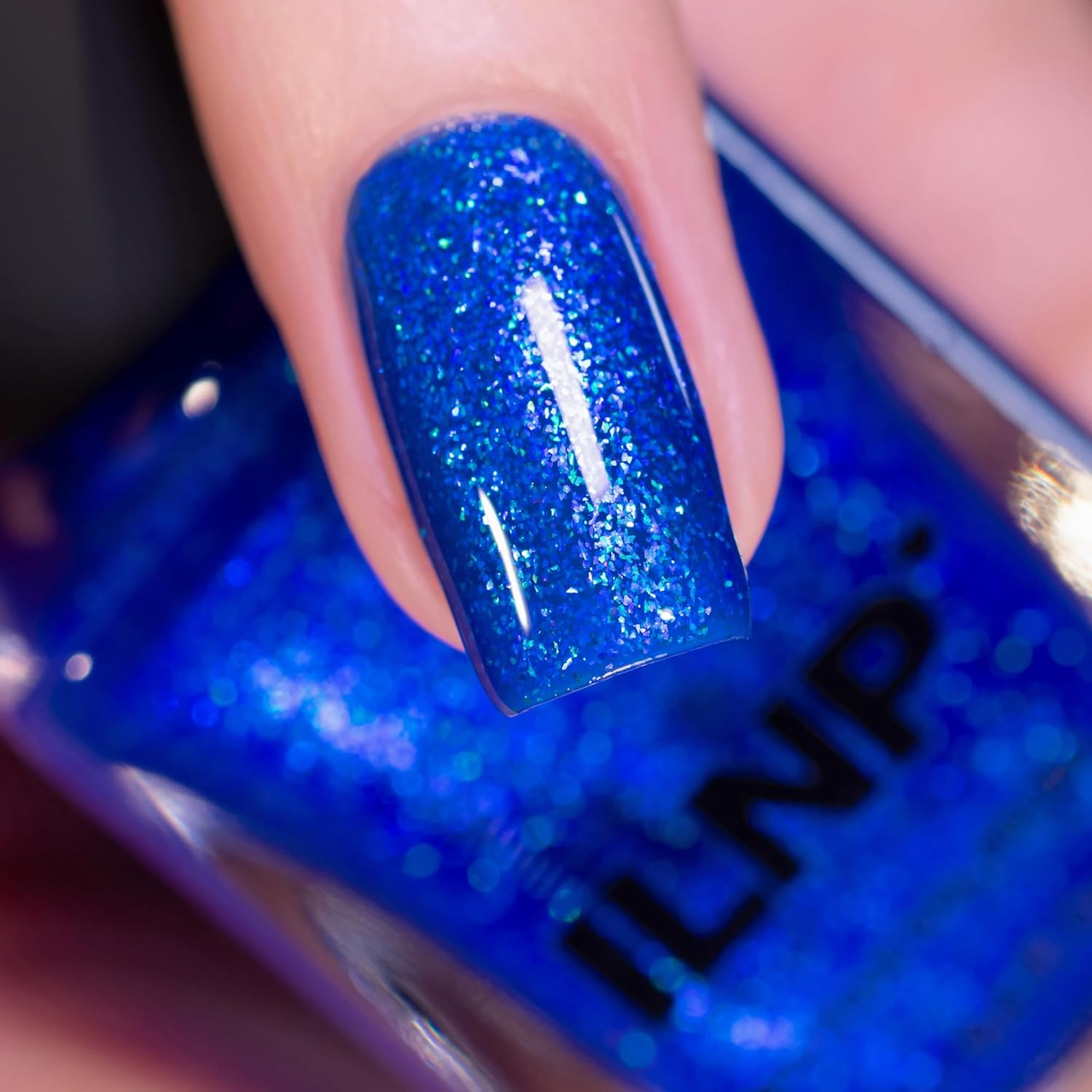 ILNP Sea Glass – Esmalte de uñas brillante azul cobalto profundo