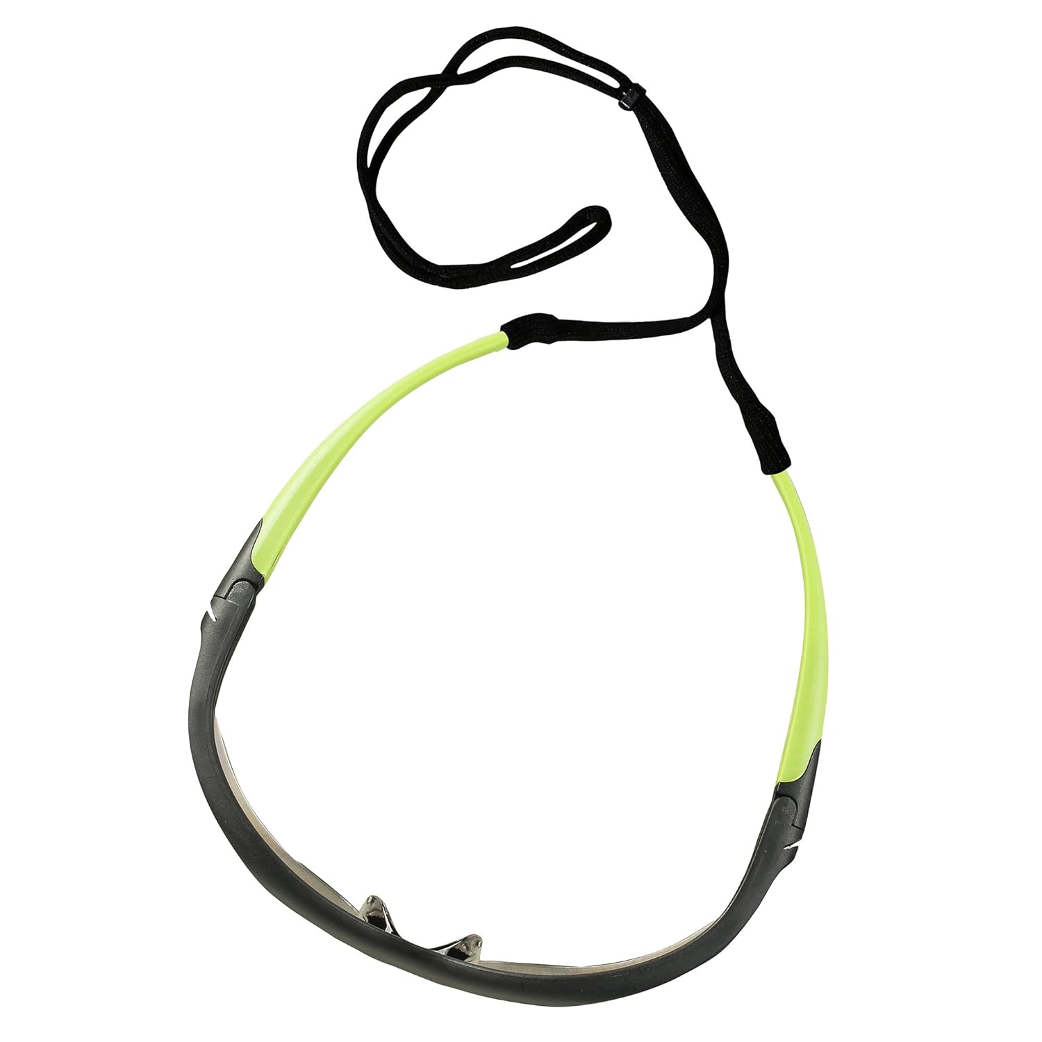 KleenGuard V30 Nemesis – Lentes de seguridad pequeños (38480), ligeros, para interiores y exteriores, marco negro con puntas verdes, 12 paresestuche