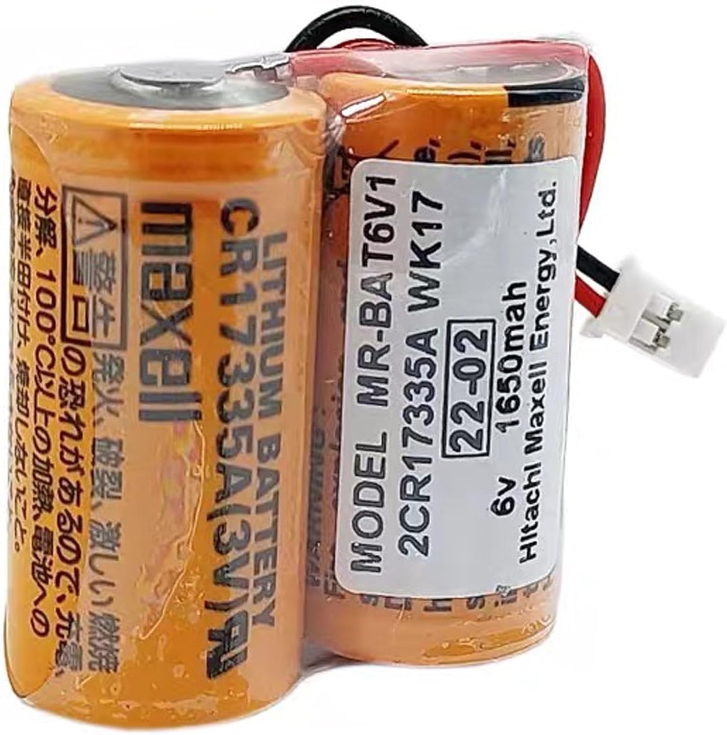WELLVEUSPaquete de 20 MR-BAT6V1 2CR17335A WK17 6V 1650mAh para Mitsubishi M80 Driver MR-J4 servo System