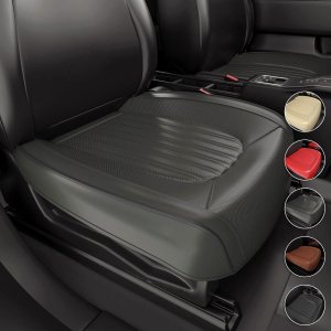 2 fundas ZC para asiento de automóvil, fundas de cojín para asiento delantero y inferior, piel de napa impermeable, antideslizantes y envolventes 2 fundas ZC para asiento de automóvil, fundas de cojín para asiento delantero y inferior, piel de napa impermeable, antideslizantes y envolventes
